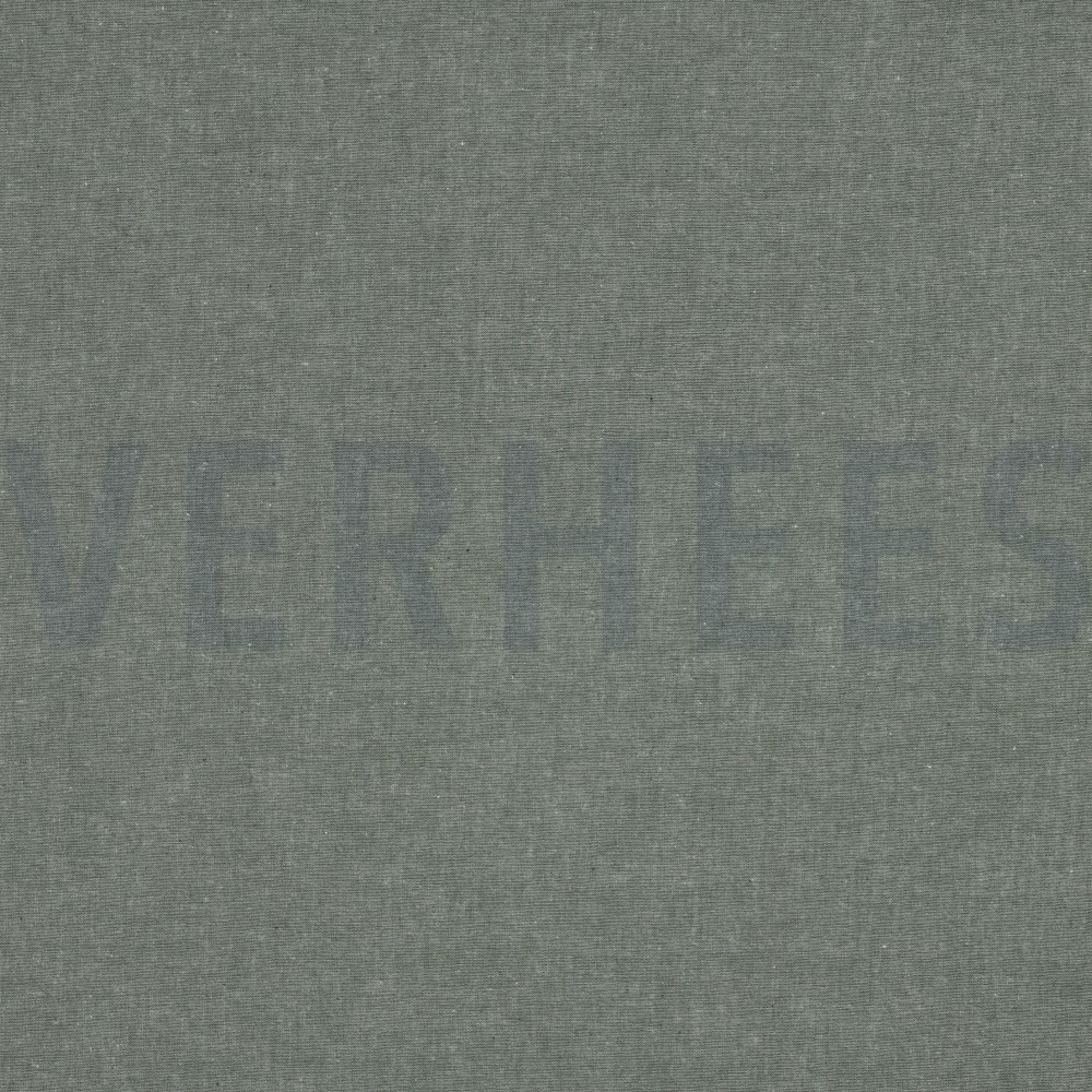 GARENGEVERFD POPLIN DONKERGROEN