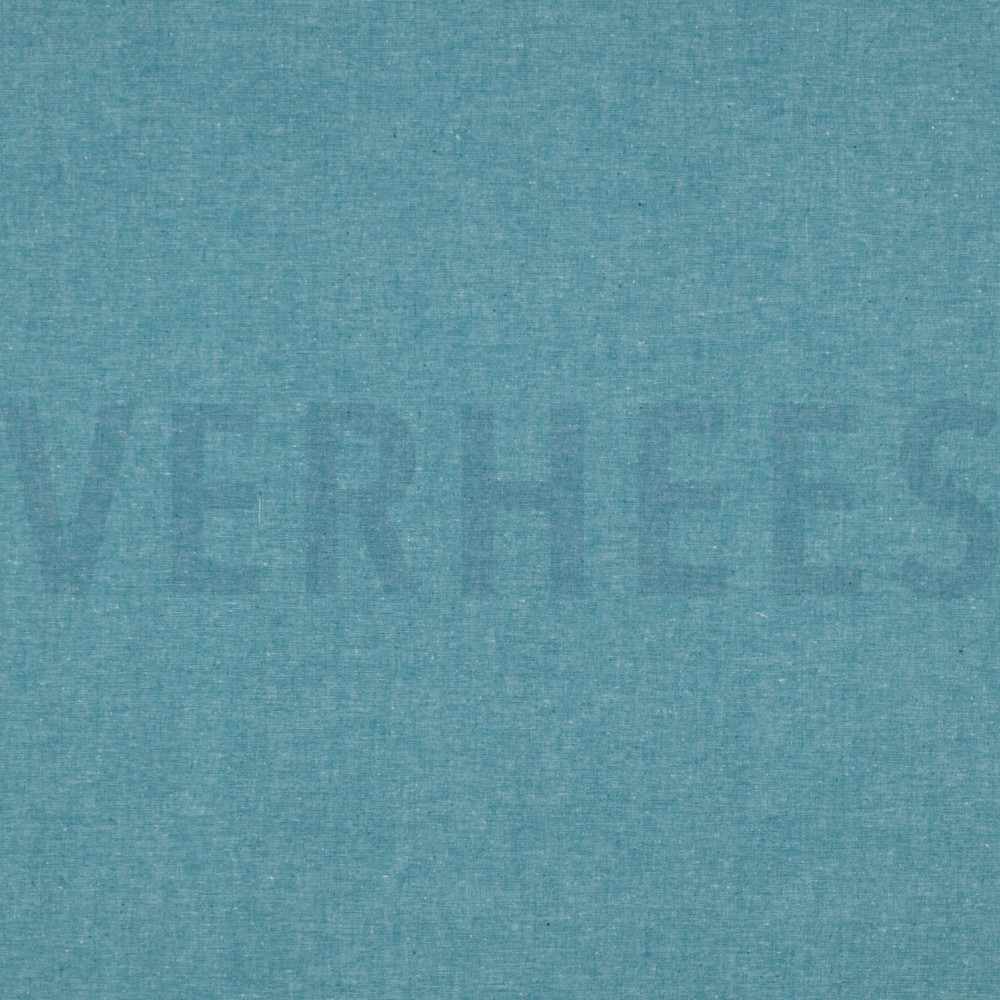 GARENGEVERFD POPLIN PETROL