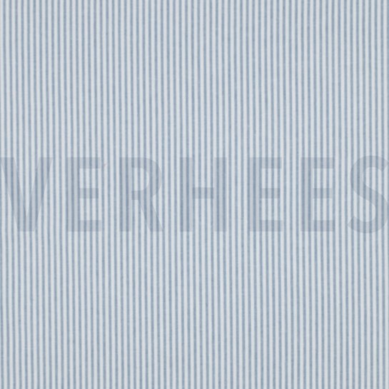GARENGEVERFD POPLIN STREPEN 3MM BLAUW #7