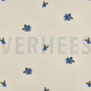 DOUBLE GAUZE GESTREEPT EMBROIDERY FRUIT NATUREL (thumbnail)