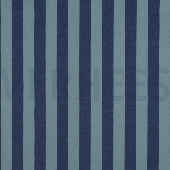 KATOEN GARENGEVERFD STREPEN BLAUW/GREEN #7