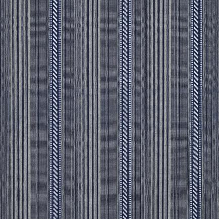 JACQUARD YARN DYED STRIPES NAVY (hover)