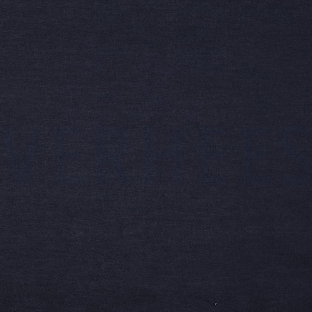 BAUMWOLLE VOILE GOTS MARINEBLAU