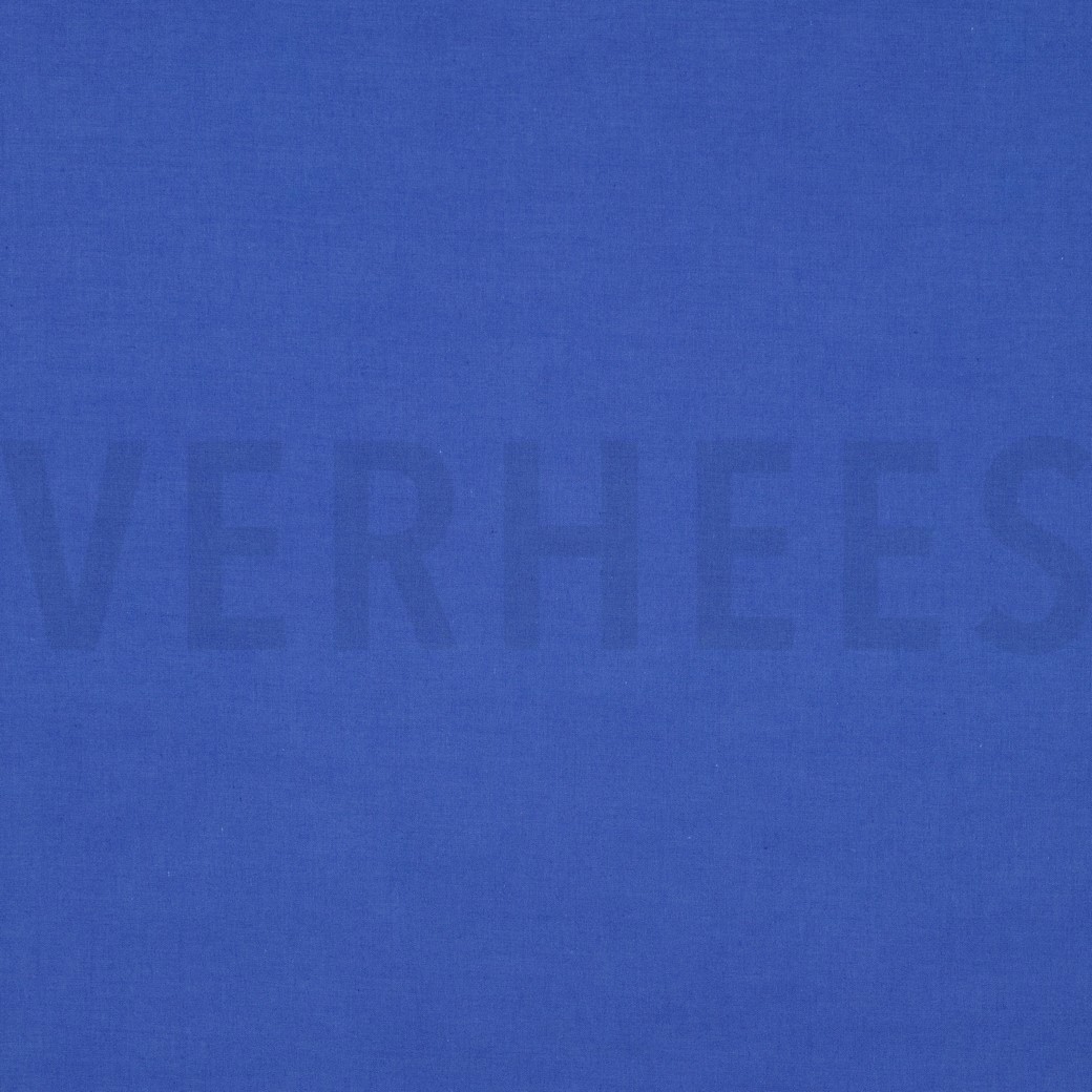 BAUMWOLLE VOILE GOTS KOBALTBLAU