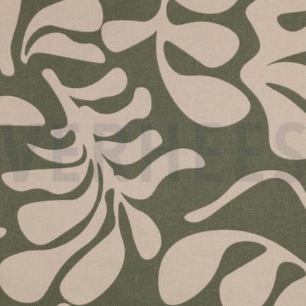 CANVAS VINTAGE LEAVES ARMY GREEN (hover)