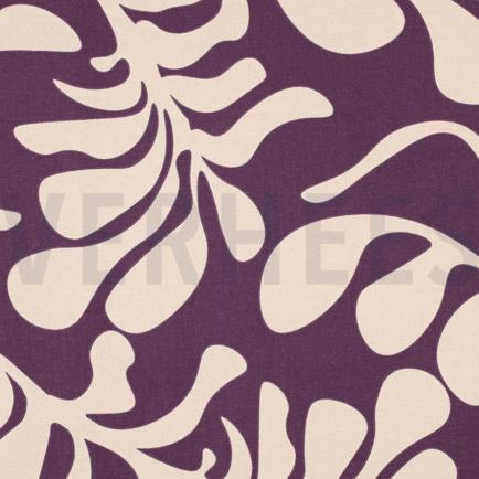 CANVAS VINTAGE LEAVES DARK PURPLE (hover)