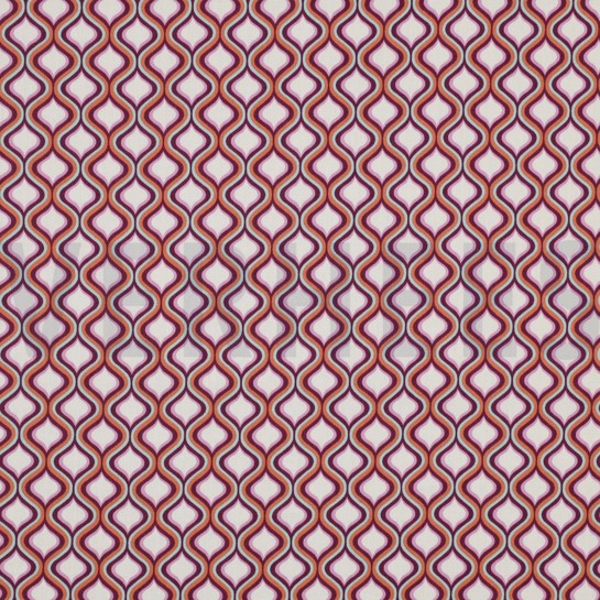 BAUMWOLLE POPELINE GEOMETRISCH DUNKELVIOLETT #7