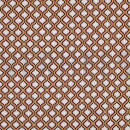 FINE POPLIN GEOMETRIC ARMY GREEN (hover)