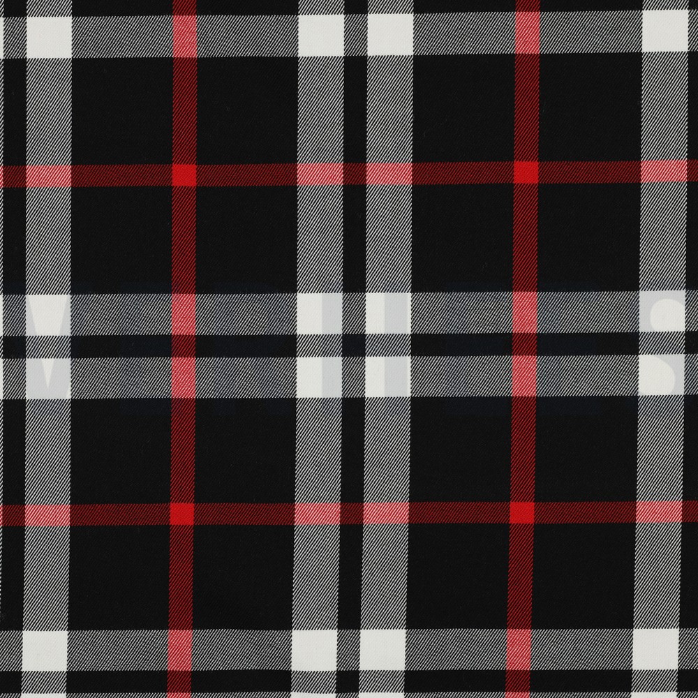 TARTAN CHECK BLACK/ WHITE