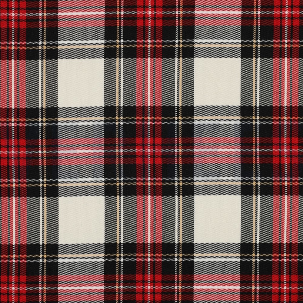 TARTAN CHECK BLACK/ WHITE