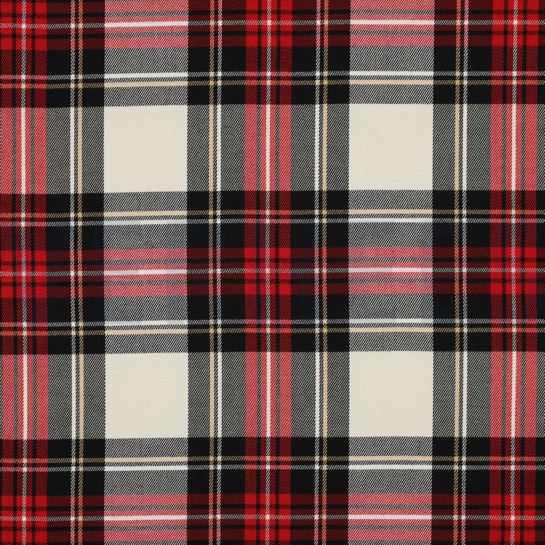 TARTAN CHECK SCHWARZ/WEISS #7