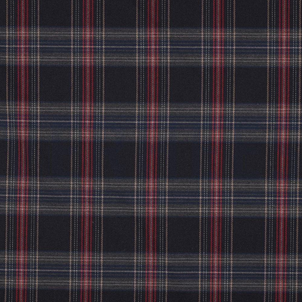 TARTAN CHECK NAVY/RED/CAMEL