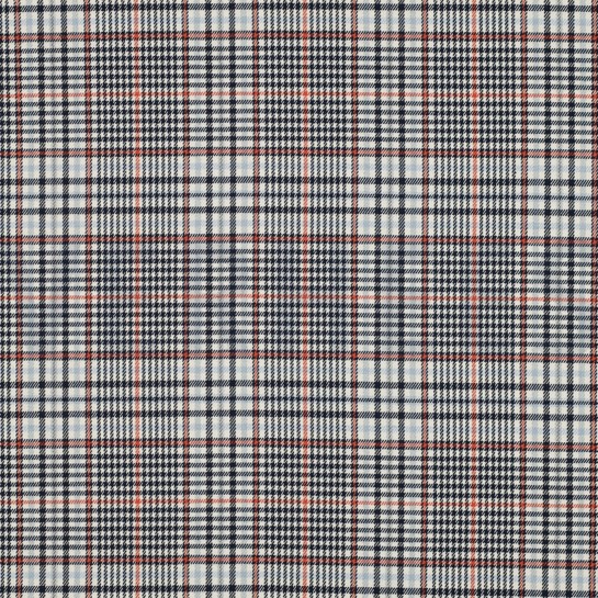 TARTAN CHECK ECRU/MARINEBLAU/ORANGE #7