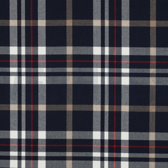 TARTAN CHECK MARINEBLAU/WEISS/CAMEL/ROT #7