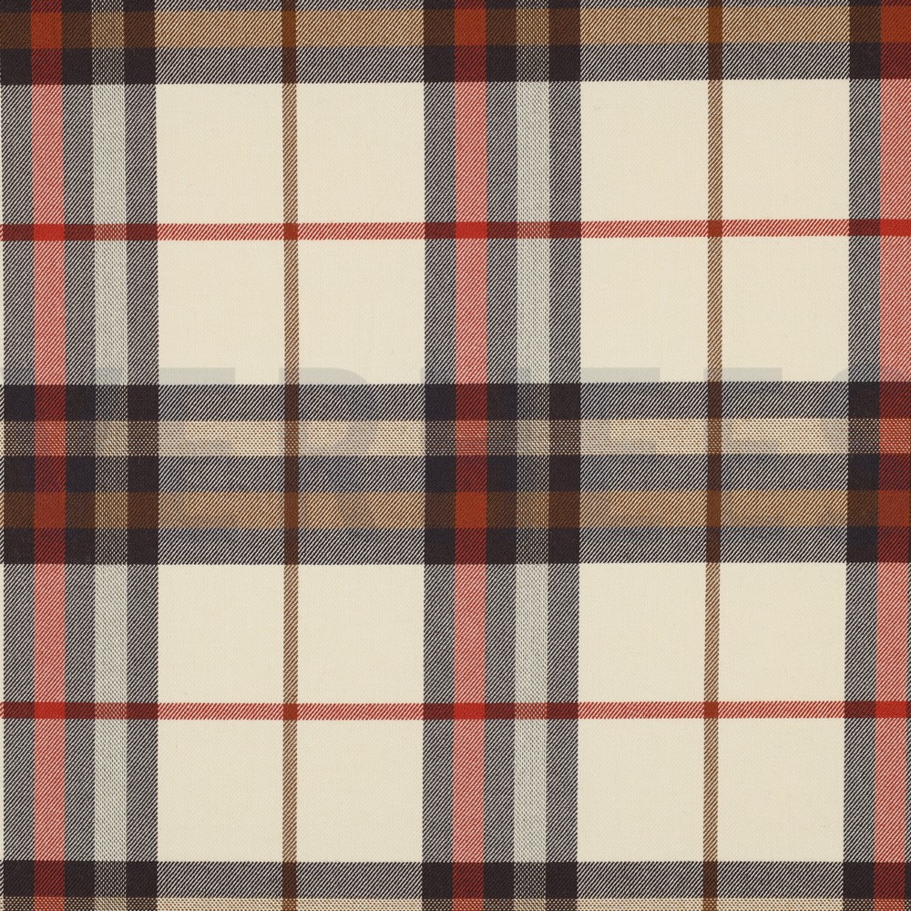 TARTAN CHECK SAND/BROWN/ORANGE