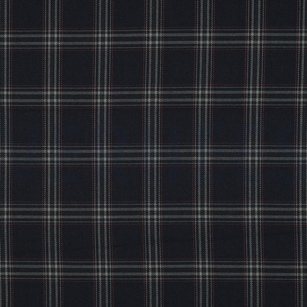 TARTAN CHECK DONKERBLAUW / GRIJS / ROOD