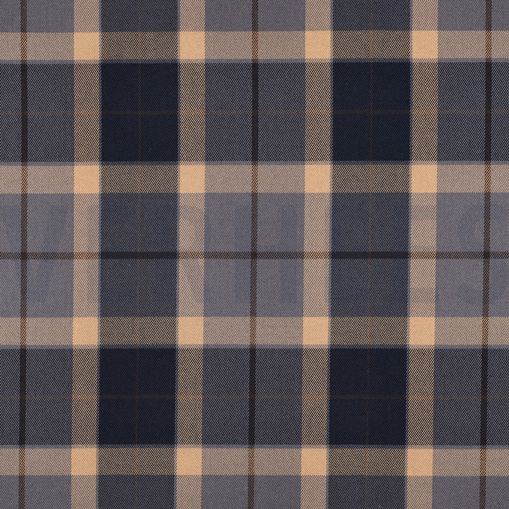 TARTAN CHECK NAVY/CAMEL