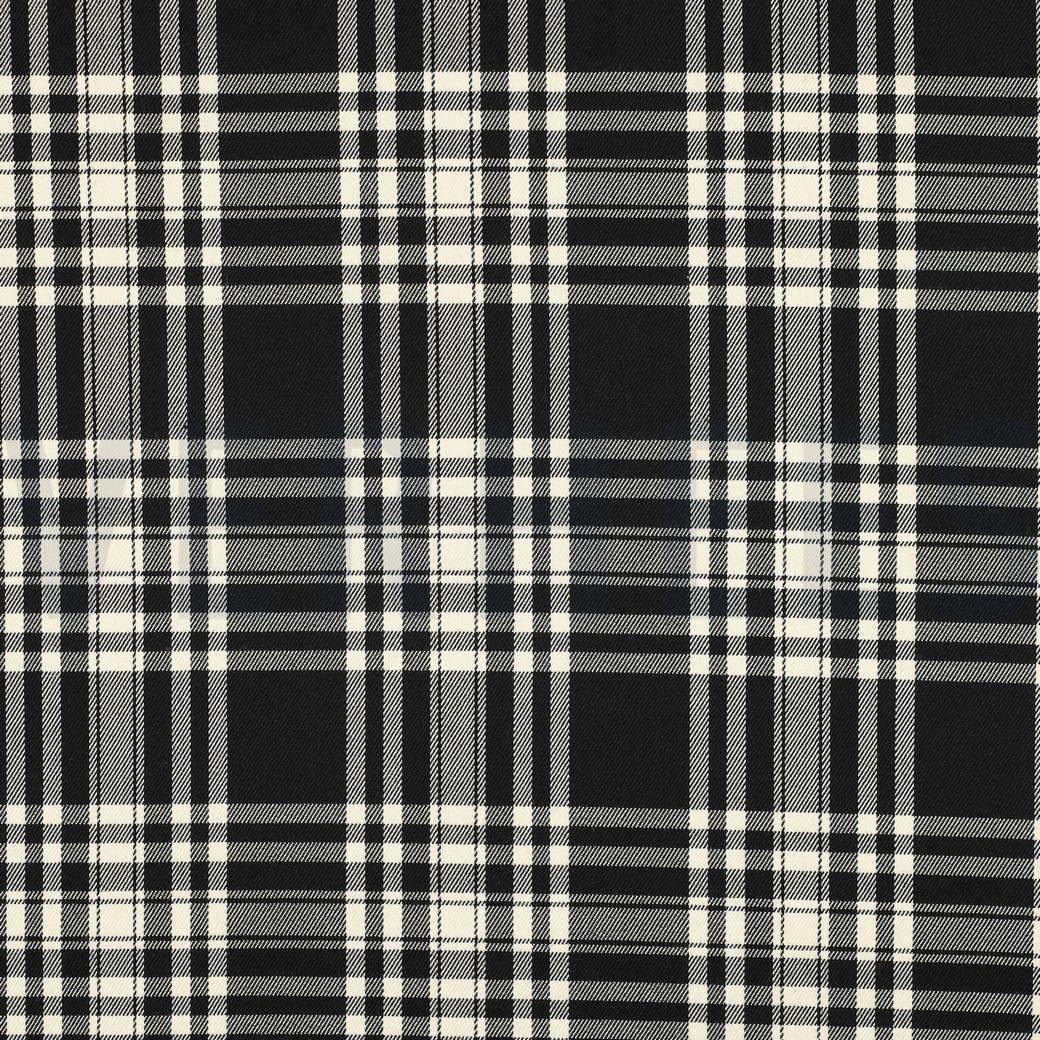 TARTAN CHECK ZWART/ECRU