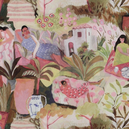 CANVAS DIGITAL TROPISCHER GARTEN MEHRFARBIG (hover)