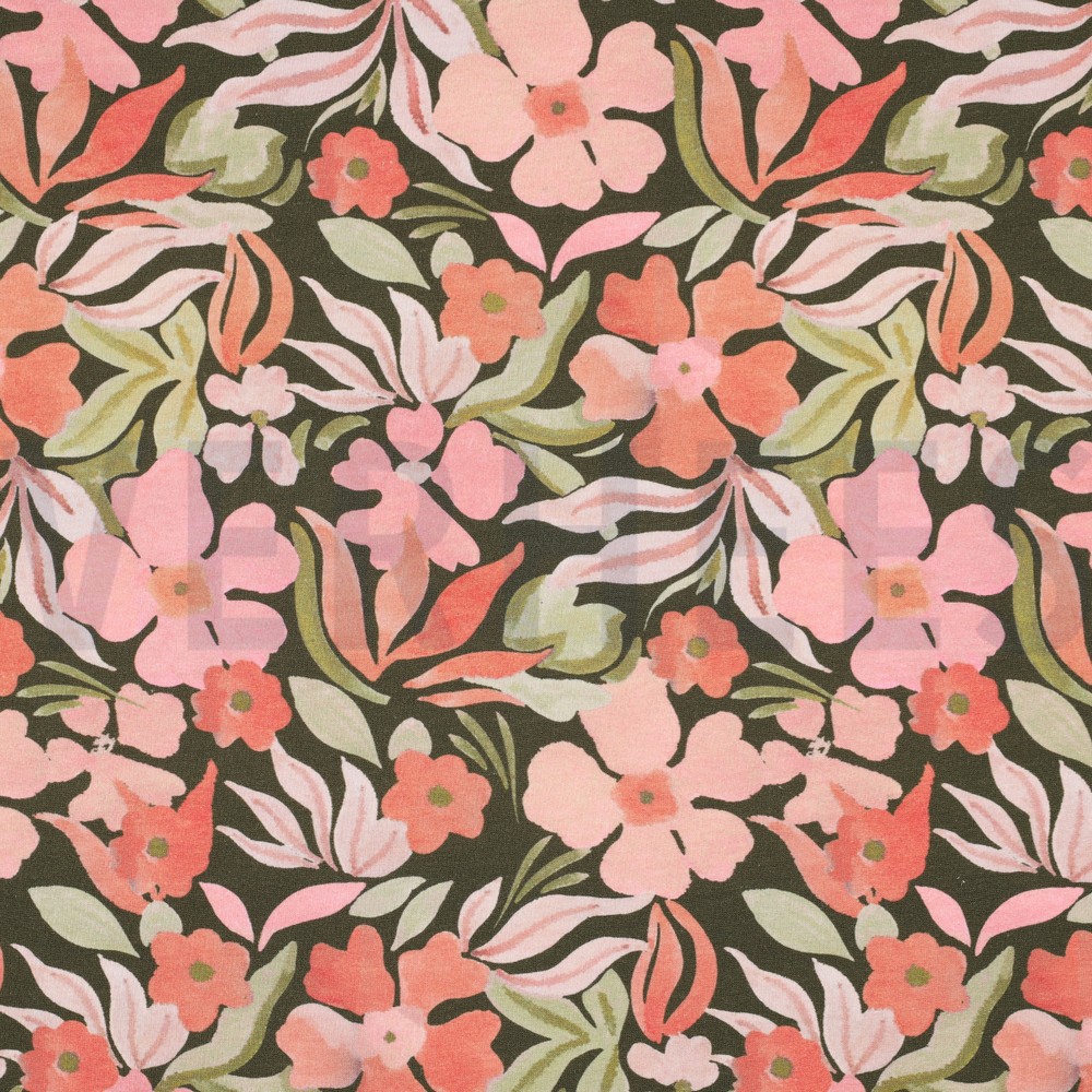 SWEAT DIGITAAL BLOEMEN AUGURK