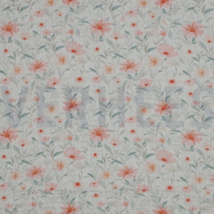 DOUBLE GAUZE DIGITAAL BLOEMEN WIT (hover)