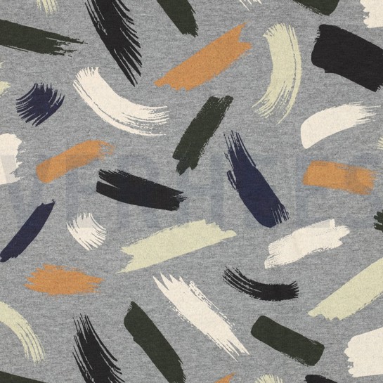 SOFT SWEAT MÉLANGE COUPS DE PINCEAU ANTHRACITE CHINÉ #7