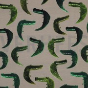 FRENCH TERRY DIGITAAL KROKODILLEN TAUPE (thumbnail)