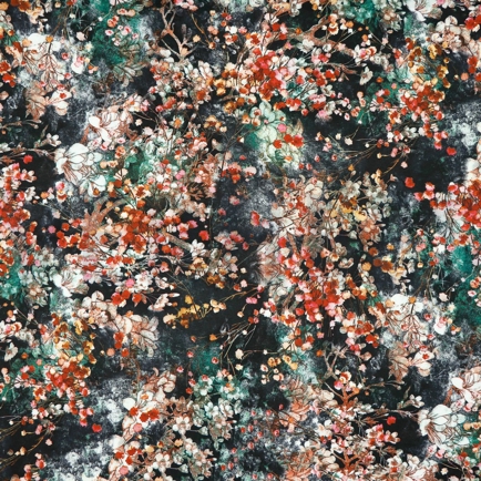 MAGNOLIA STRETCH DIGITAL NOIR (hover)