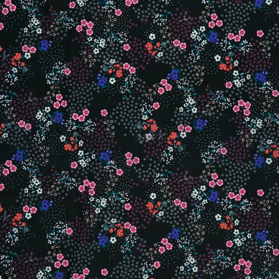 MAGNOLIA STRETCH DIGITAL SCHWARZ #7