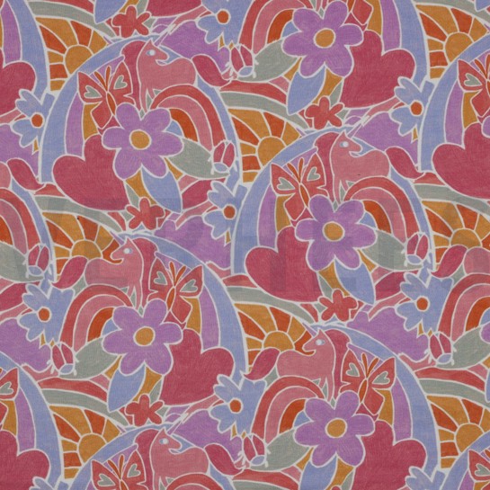 FRENCH TERRY DIGITAL RAINBOWS MULTICOLOUR #7