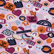 JERSEY PATCHES UND STREIFEN HELLROSA (thumbnail)