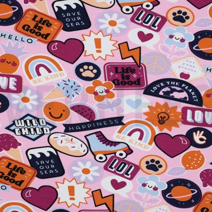 JERSEY PATCHES UND STREIFEN HELLROSA (hover)