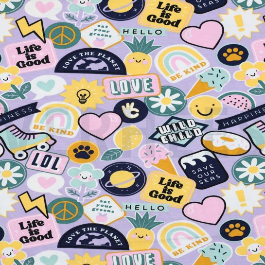 JERSEY PATCHES EN STREPEN LILA #7