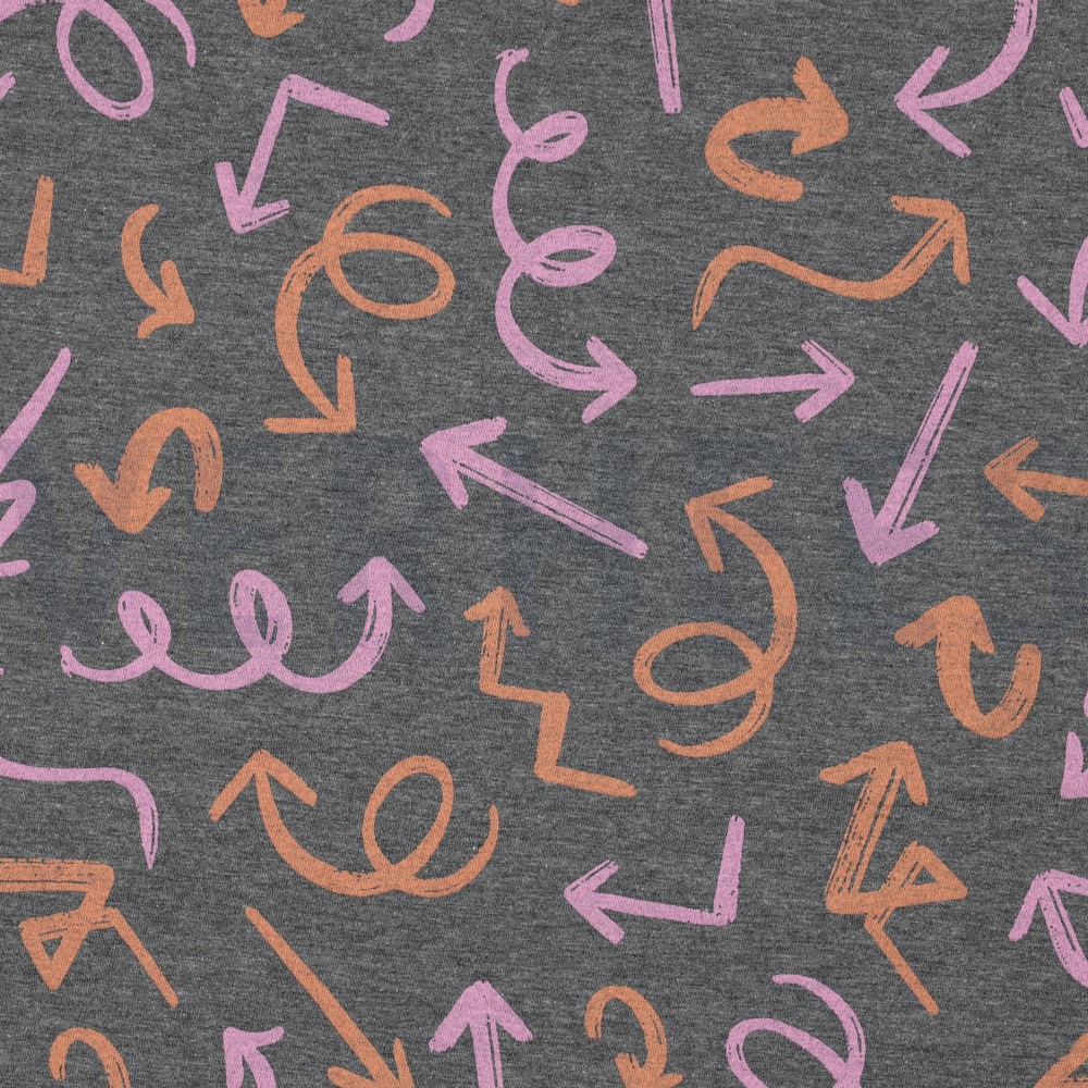 JERSEY MELANGE PIJLEN GRIJS GEMÊLEERD