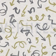 JERSEY MELANGE ARROWS BEIGE MELANGE (thumbnail)