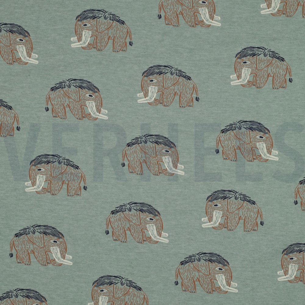 JERSEY MELANGE MAMMOTHS DARK MINT MELANGE