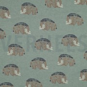 JERSEY MELANGE MAMMOETEN DONKER MINT GEMÊLEERD (thumbnail)