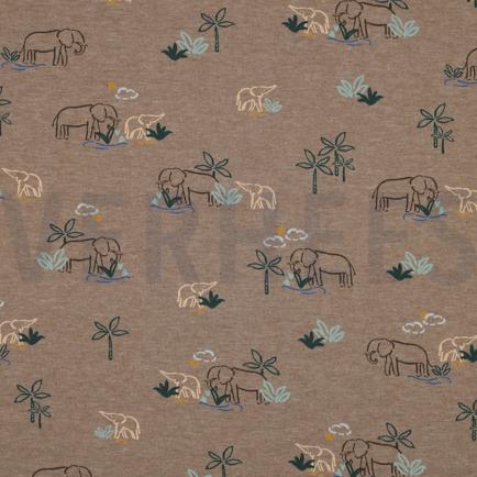 JERSEY GEMÊLEERD OLIFANTEN TAUPE GEMÊLEERD (hover)