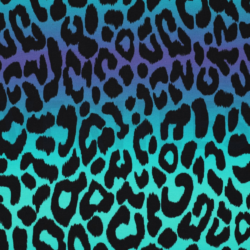 FRENCH TERRY DIGITAAL DIERENHUID GROEN