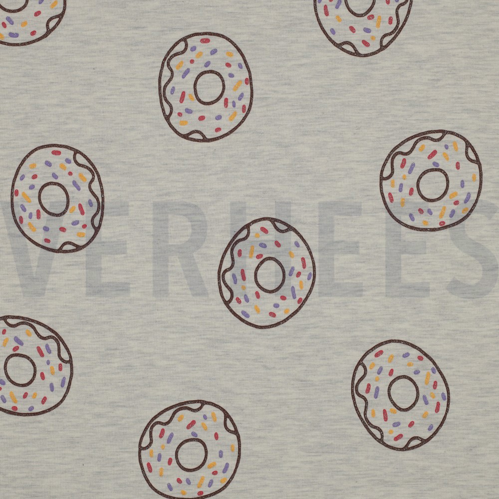 JERSEY MELANGE GLITZER DONUTS ECRU MELIERT