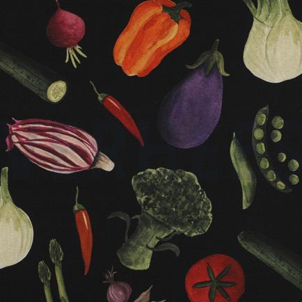 CANVAS DIGITAL VEGETABLES BLACK (hover)