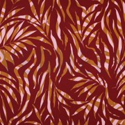 COTTON SATIN LEAVES BURGUNDY (thumbnail)