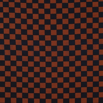 JERSEY GAUFRÉ CHECK BRUN (hover)