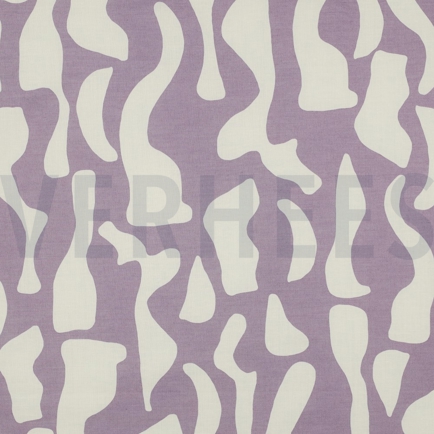 KATOEN VOILE ABSTRACT MAUVE (hover)