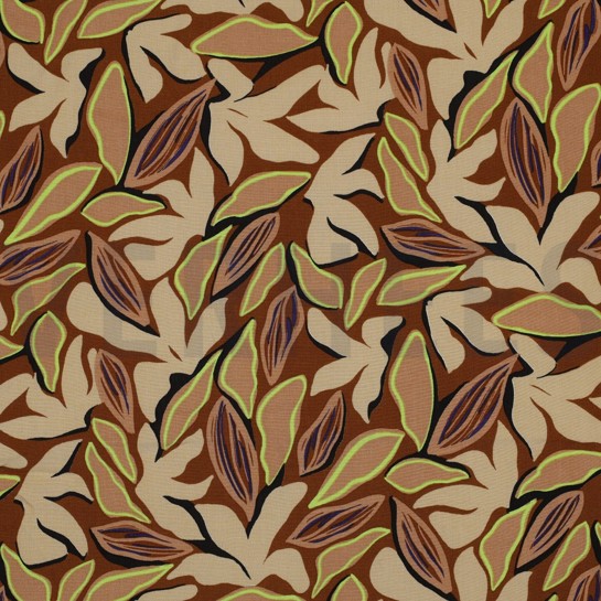 VISCOSE RADIANCE ABSTRACT BROWN #7