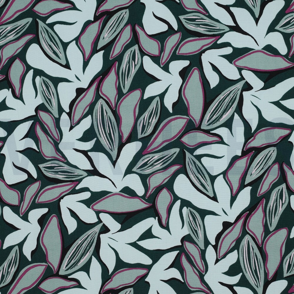 VISCOSE RADIANCE ABSTRACT DARK GREEN