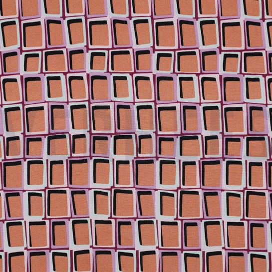 VISCOSE RADIANCE ABSTRAIT ORANGE #7