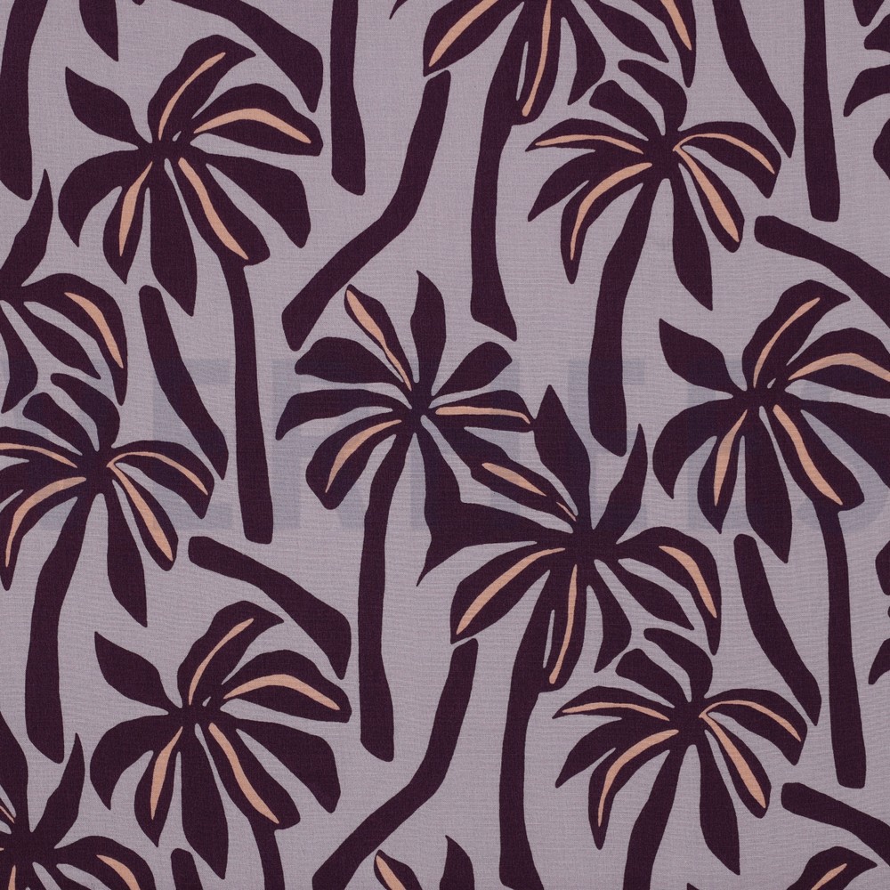 VISCOSE RADIANCE PALMTREES PURPLE
