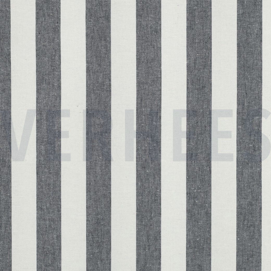 COTTON YARN DYED STRIPES & CHECKS NAVY