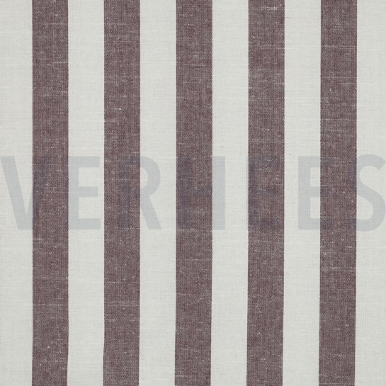 COTTON YARN DYED STRIPES & CHECKS AUBERGINE #7